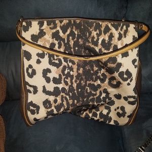 Coach Cloth Cheetah Print Handbag